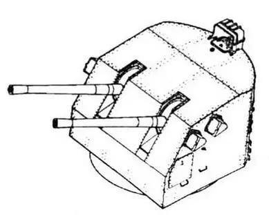 127мм двухорудийная башня Lexington 141041 г 203мм башни еще не - фото 15