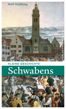 Rolf Kießling Kleine Geschichte Schwabens обложка книги