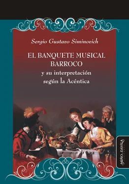 Sergio Gustavo Siminovich El banquete musical barroco y su interpretación según la Acéntica обложка книги