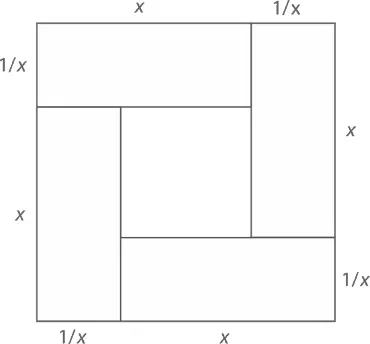 С одной стороны поскольку фигура представляет собой квадрат x 1 x на x 1 - фото 299
