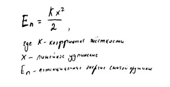 Здесь есть деформация пружины x и жесткость пружины k Хотя формула и похожа на - фото 19