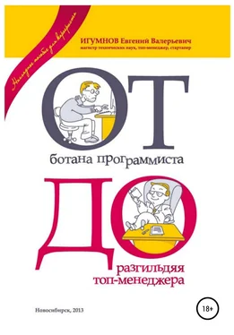 Евгений Игумнов От ботана-программиста до разгильдяя топ-менеджера. Практическое руководство для карьеристов обложка книги