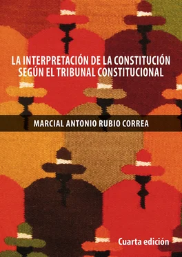 Marcial Rubio La interpretación de la Constitución de 1993 según el Tribunal Constitucional обложка книги