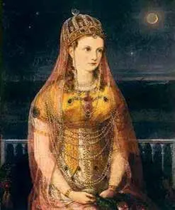 Императрица Александра Фёдоровна в костюме Лаллы Рук Художник В Хензель 1821 - фото 10