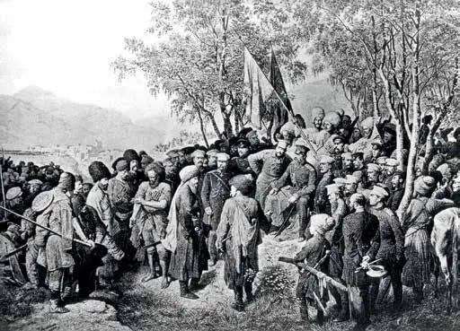 Представление пленного Шамиля князю А И Барятинскому 25 августа 1859 г С - фото 32