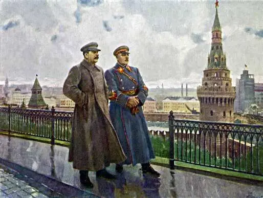 Картина получившая в народе название Два вождя после дождя И В Сталин и - фото 29