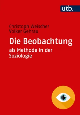 Volker Gehrau Die Beobachtung als Methode in der Soziologie обложка книги