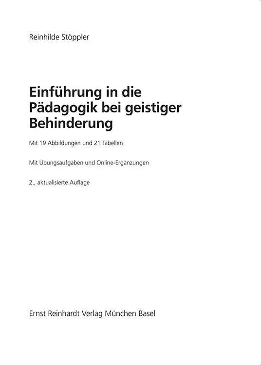 Prof Dr Reinhilde Stöppler lehrt Geistigbehindertenpädagogik an der - фото 2