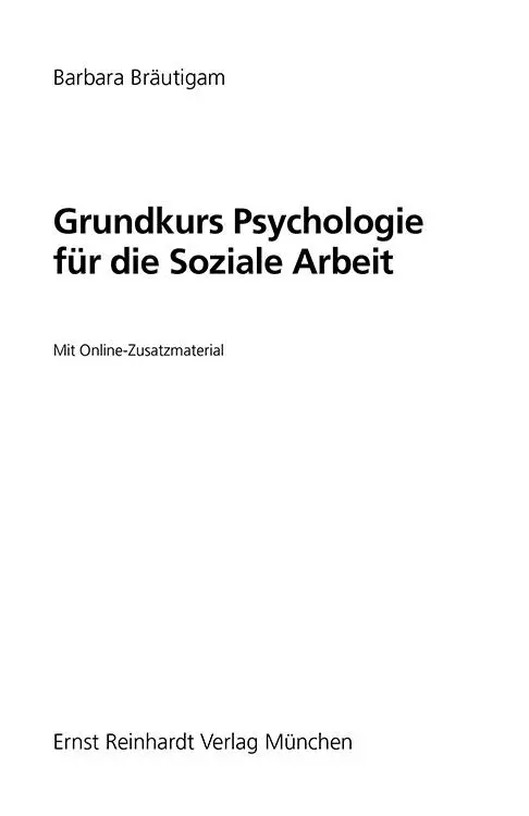 Prof Dr Barbara Bräutigam lehrt Psychologie Beratung und Psychotherapie an - фото 2