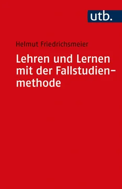 Helmut Friedrichsmeier Lehren und Lernen mit der Fallstudienmethode обложка книги