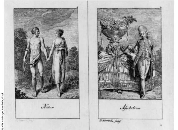Abb III1 Daniel Nikolaus Chodowiecki 1779 Natürliche und affectirte - фото 10