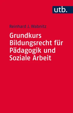 Reinhard J. Wabnitz Grundkurs Bildungsrecht für Pädagogik und Soziale Arbeit обложка книги