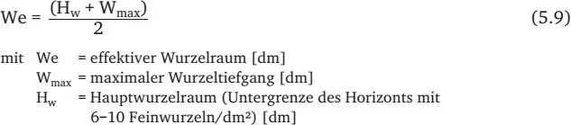 Abb 54 verdeutlicht wie sich der effektive Wurzelraum konzeptionell anhand - фото 65