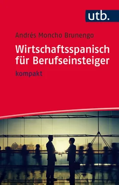 Andrés Moncho Brunengo Wirtschaftsspanisch für Berufseinsteiger обложка книги