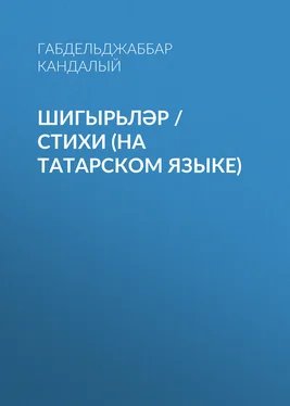 Габделҗәббар Кандалый Шигырьләр / Стихи (на татарском языке) обложка книги