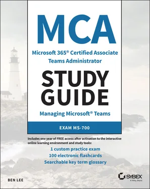 Ben Lee MCA Microsoft 365 Teams Administrator Study Guide обложка книги