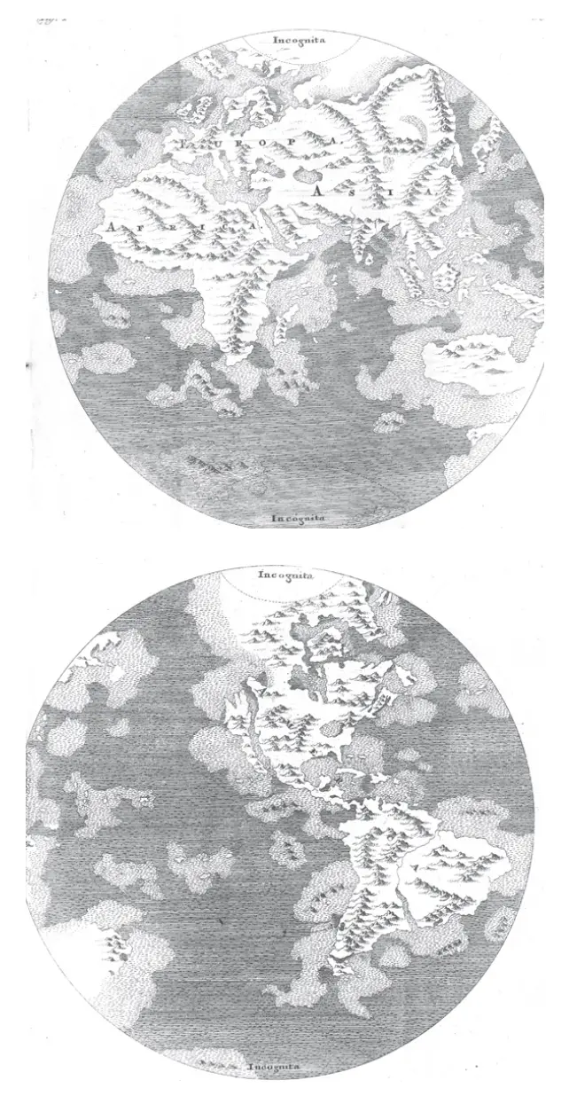 Mapas de Thomas Burnet en su Theory of the Earth 1684 Los mapas del siglo - фото 7