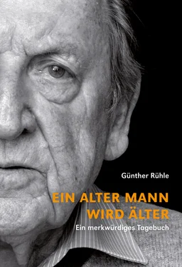 Günther Rühle Ein alter Mann wird älter обложка книги