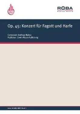 Andreas Baksa Op. 45: Konzert für Fagott und Harfe обложка книги