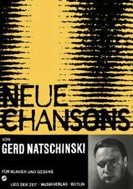 Gerd Natschinski Neue Chansons обложка книги