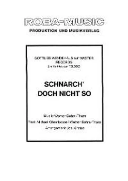 Werner Böhm-Thorn Schnarch' doch nicht so обложка книги