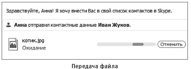 6 Файл могут передать и вам Тогда вместо сообщения вы увидите название файла - фото 377