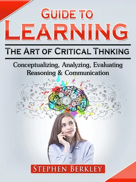 Stephen Berkley Guide to Learning the Art of Critical Thinking: Conceptualizing, Analyzing, Evaluating, Reasoning & Communication обложка книги