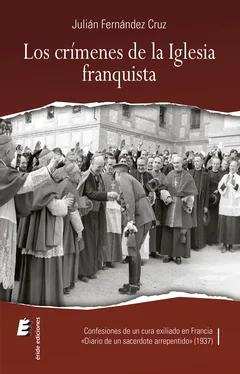 Julián Fernández Cruz Los crímenes de la iglesia franquista обложка книги