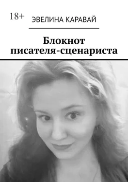 Эвелина Каравай Блокнот писателя-сценариста обложка книги