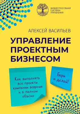 Алексей Васильев Управление проектным бизнесом обложка книги