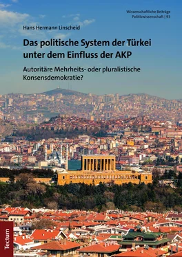 Hans Hermann Linscheid Das politische System der Türkei unter dem Einfluss der AKP обложка книги