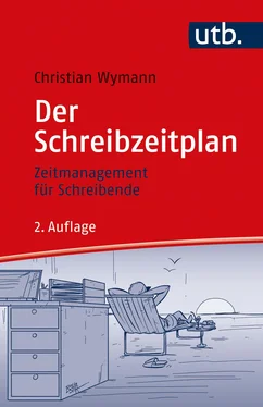 Christian Wymann Der Schreibzeitplan: Zeitmanagement für Schreibende обложка книги