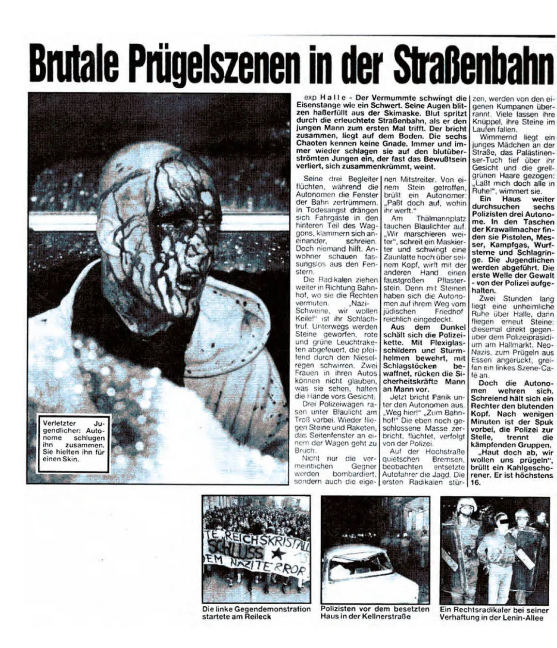 Die Angreifer standen grölend vor dem Haus und versuchten die Tür - фото 50