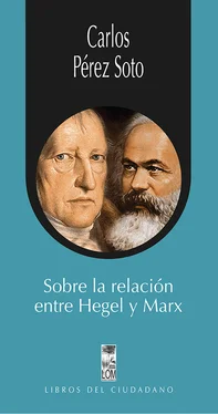 Carlos Pérez Soto Sobre la relación entre Hegel y Marx обложка книги