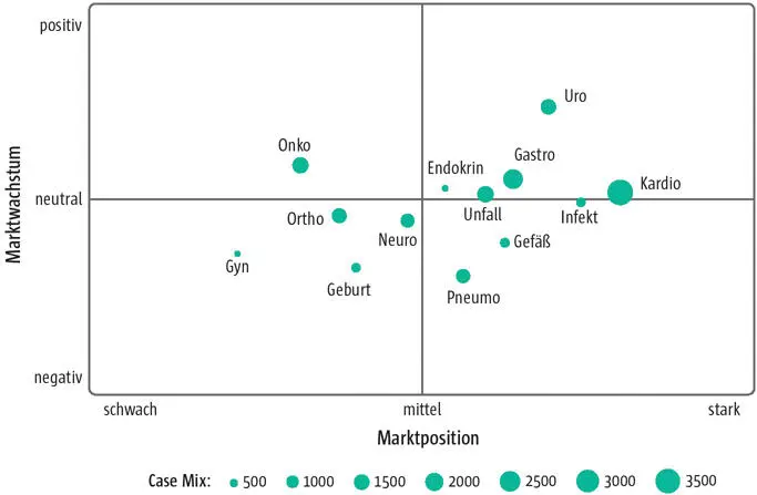 Abb 2 Matrixanalyse eines Grund und Regelversorgers mit einer Spezialisierung - фото 42