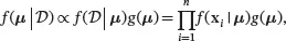 where g μ is the density of the conjugate prior distribution Np μ 0 Σ 0 - фото 126