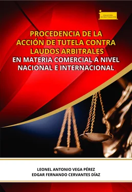 Leonel Antonio Vega Pérez Procedencia de la acción de tutela contra laudos arbitrales en materia comercial a nivel nacional e internacional обложка книги