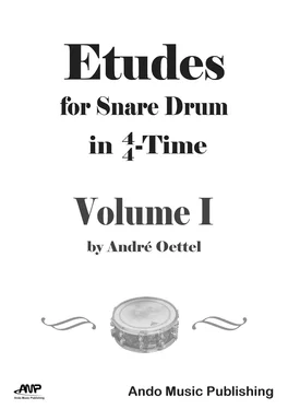 André Oettel Etudes for Snare Drum in 4-4-Time - Volume 1 обложка книги