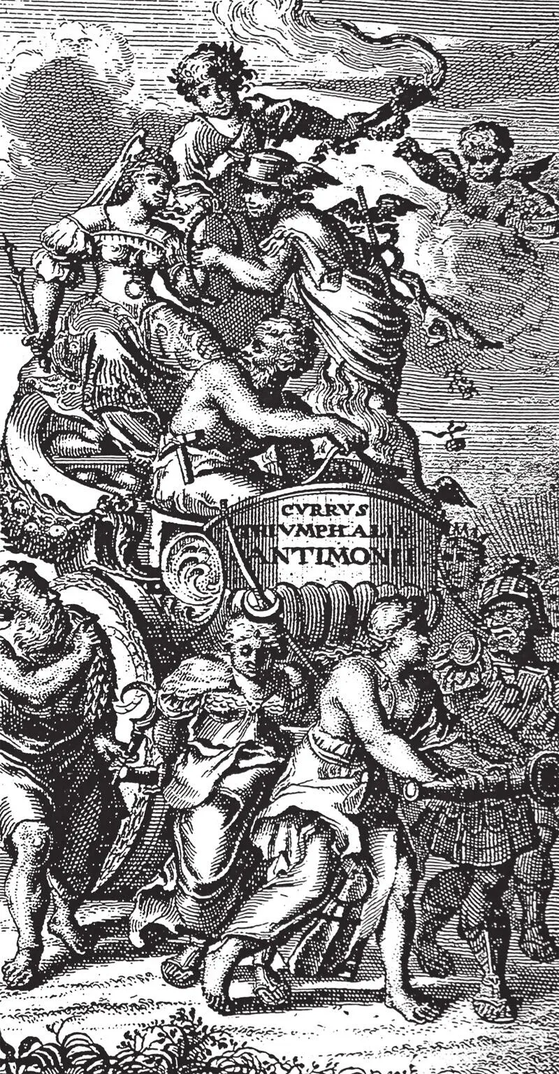 Triumphwagen des Antimon von Basilius Valentinus Titelkupfer Ausgabe von - фото 19