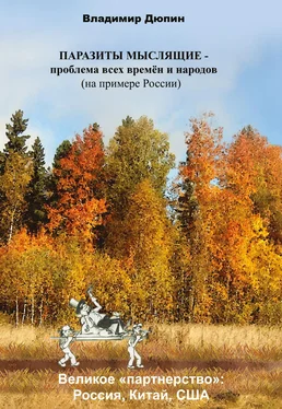 Владимир Дюпин Паразиты мыслящие – проблема всех времён и народов (на примере России обложка книги
