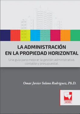 Omar Javier Solano Rodríguez La administración en la propiedad horizontal обложка книги