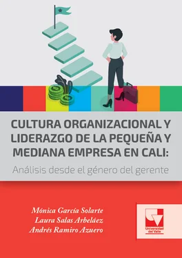 Mónica García Solarte Cultura organizacional y liderazgo de la pequeña y mediana empresa en Cali обложка книги