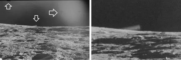 Этот светлый прямоугольник будет встречаться на других лунных фотографиях - фото 107