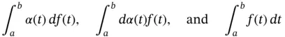 are used for RiemannStieltjes integrals we will specify which integral we are - фото 682