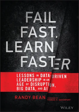 Randy Bean Fail Fast, Learn Faster обложка книги