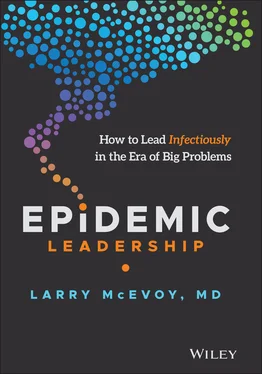 Larry McEvoy Epidemic Leadership обложка книги
