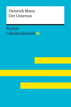 Theodor Pelster Der Untertan von Heinrich Mann: Reclam Lektüreschlüssel XL обложка книги