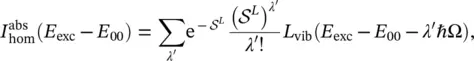 where E 00is the energy of the ZPL and is the HuangRhys factor associated with - фото 250