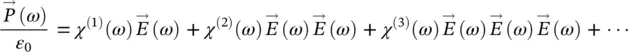 where in general χ nis a tensor The first term of the equation describes - фото 302