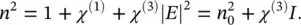 Therefore a propagating pulse will produce a change of the refractive index - фото 314